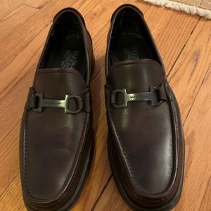 Salvatore Ferragamo Brown Dress Shoes